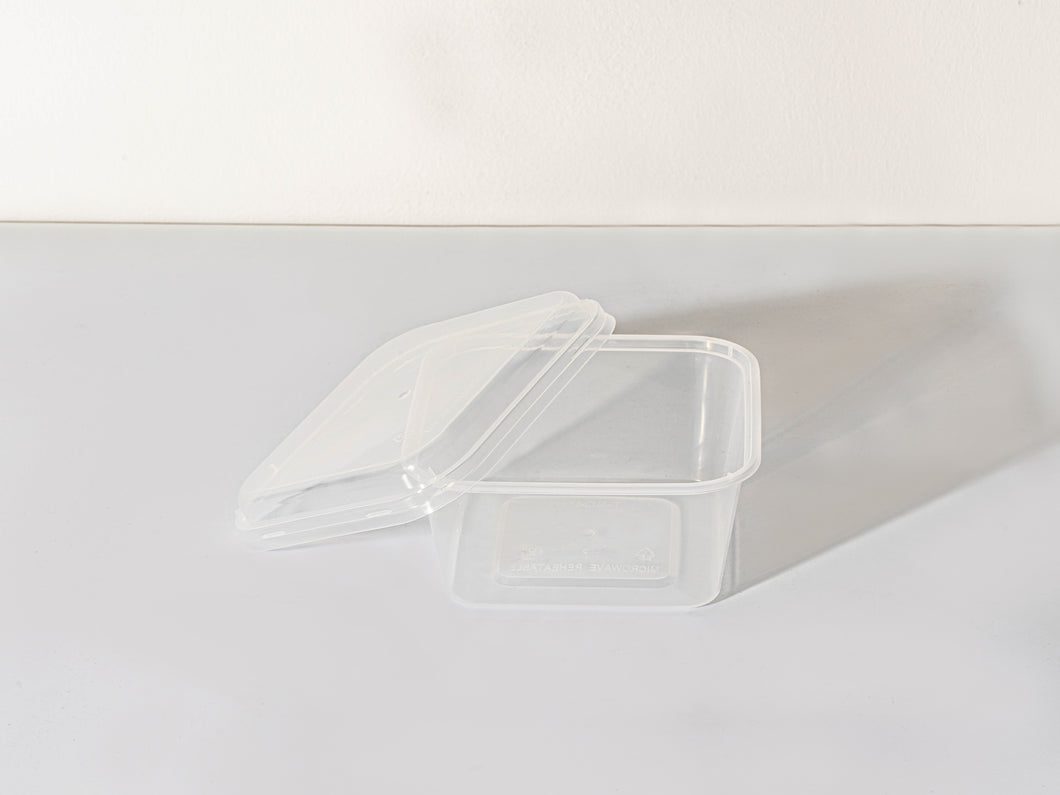 SQUARE 450 PP CONTAINER WITH LID