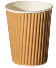 12 OZ RIPPLE-WRAP HOT CUP (BROWN)
