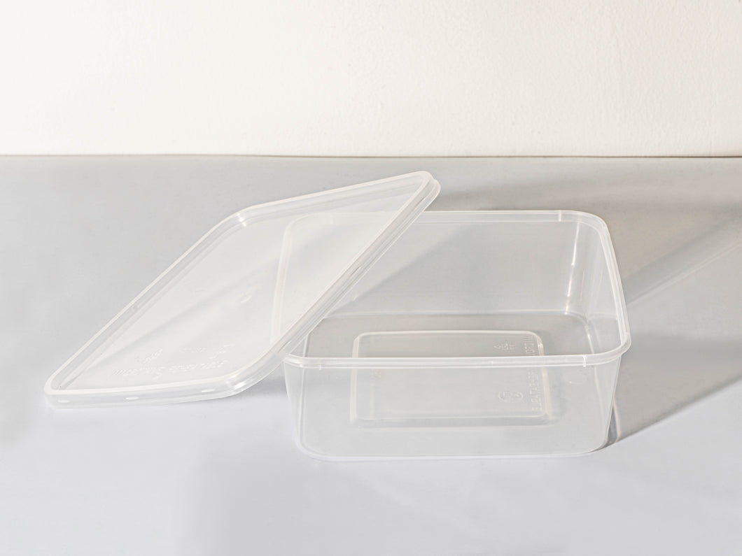 SQUARE 1500 PP CONTAINER WITH LID