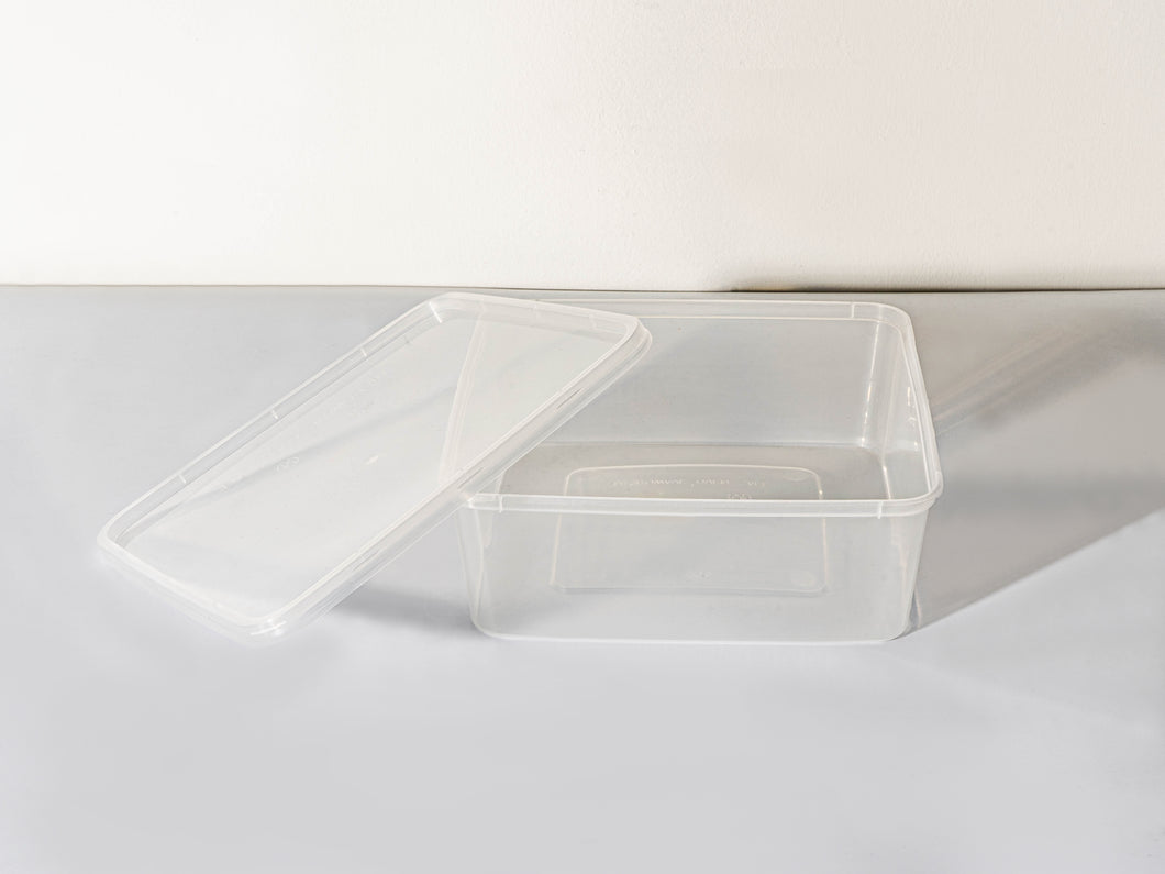 SQUARE 1 PP CONTAINER WITH LID
