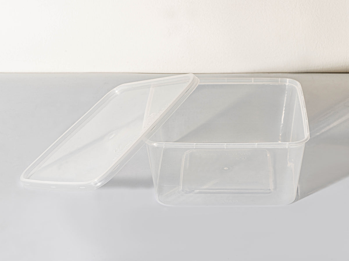 SQUARE 5 PP CONTAINER WITH LID – Hung Tat Pte Ltd