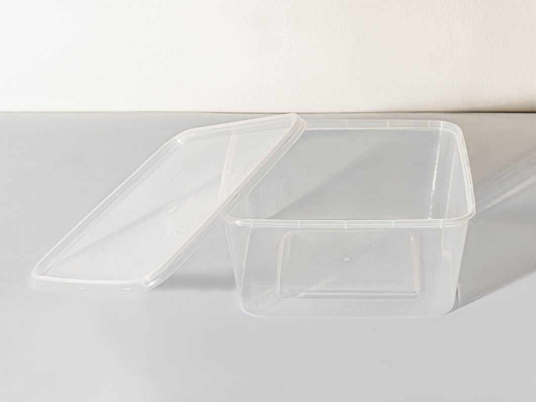 SQUARE 5 PP CONTAINER WITH LID
