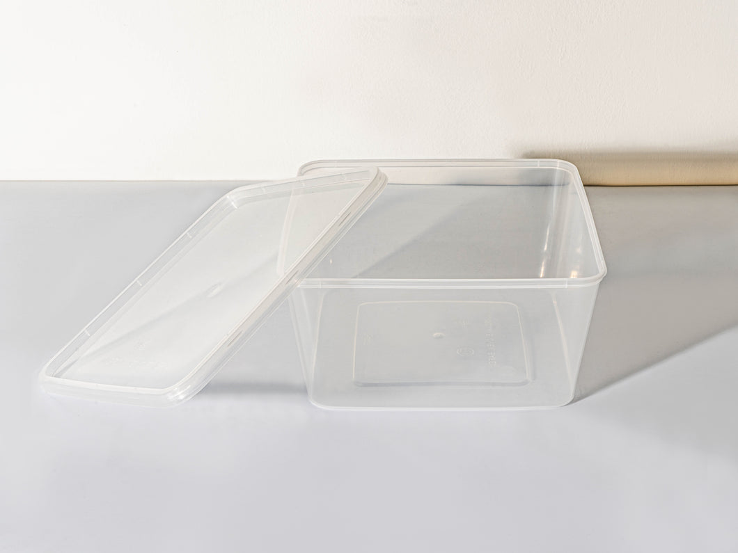 SQUARE 7 PP CONTAINER WITH LID